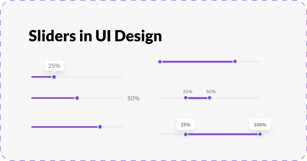 Sliders in User Interface Design