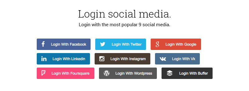 Social Media Login