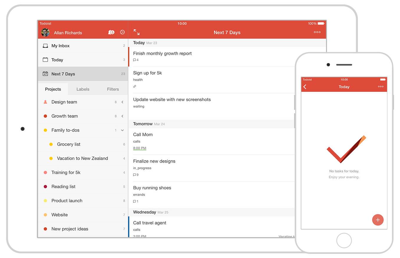 Keep List in Todoist App
