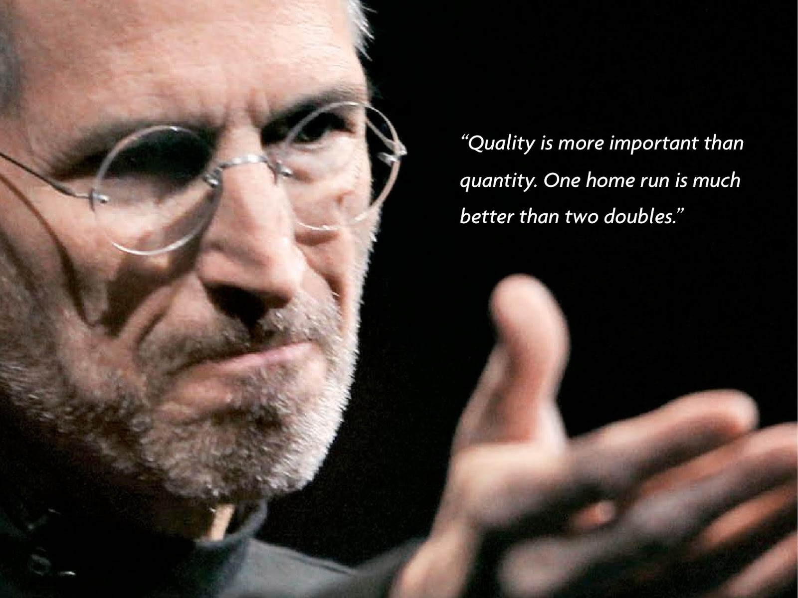 Quality not Quantity