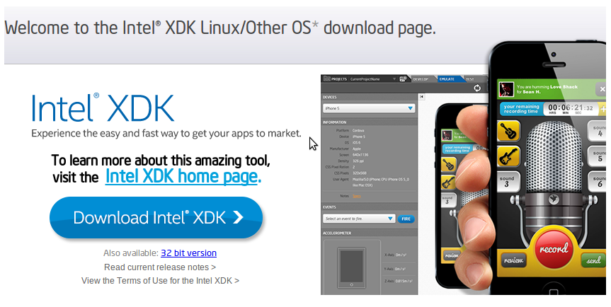 Intel XDK Cross Platform Mobile App