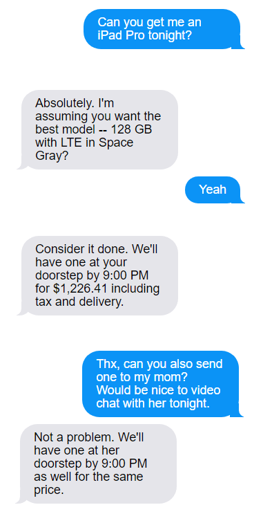 AI Chatbot Messages