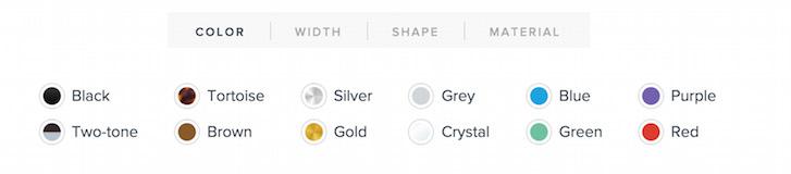 Color Search Filters