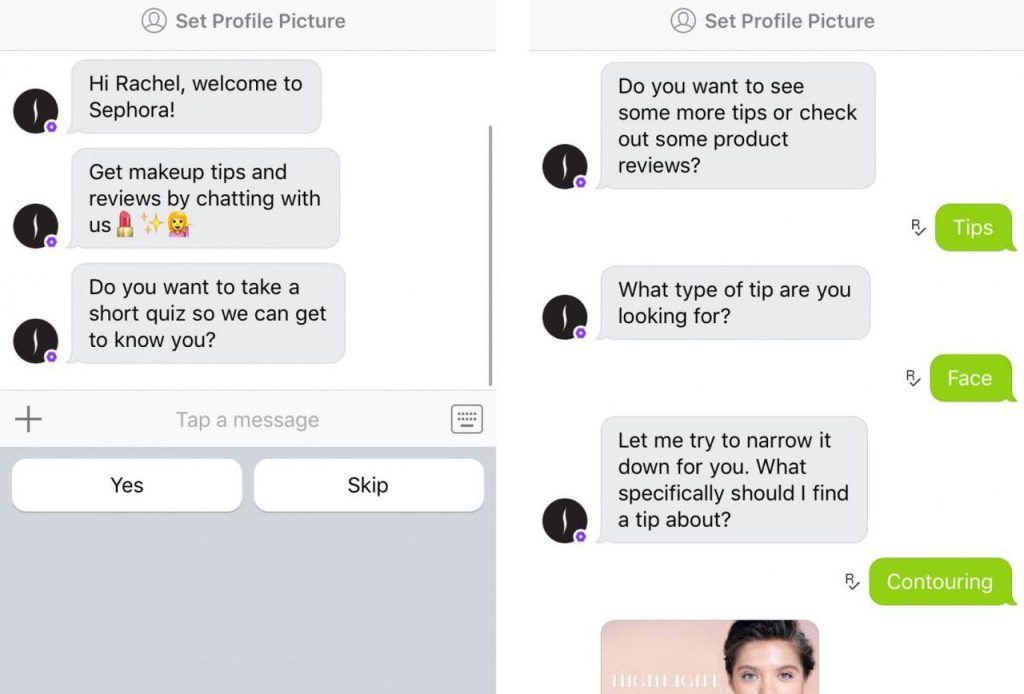 Sephora Chatbots