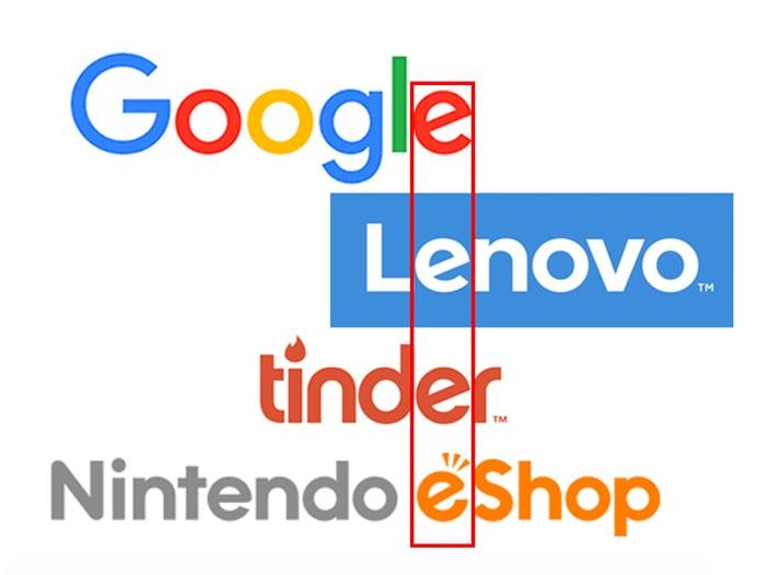 Google, Lenovo, Tinder Redesign Logos