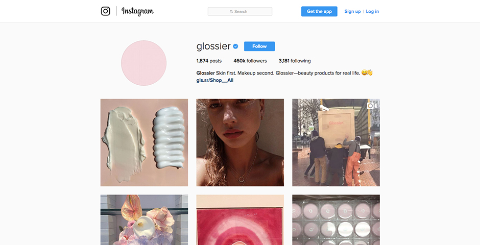 Glossier for Instagram