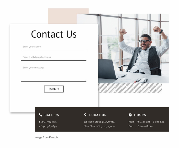 Brand Agency Contact Us Page