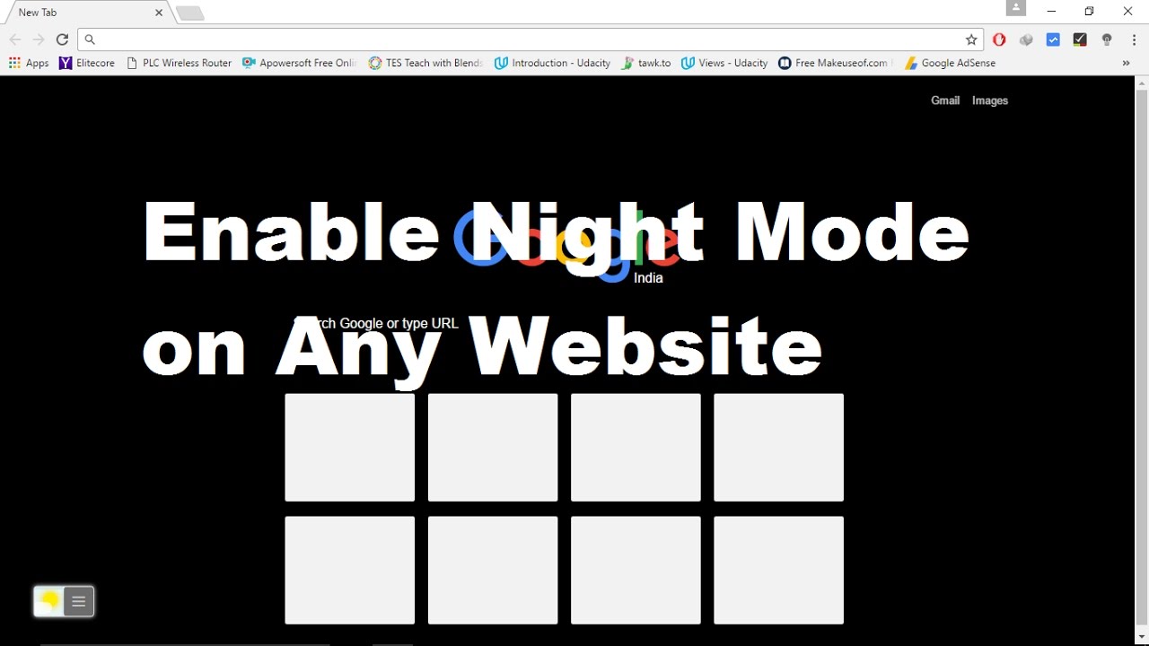 dark mode for website design