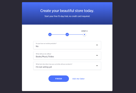 BigCommerce Sign up