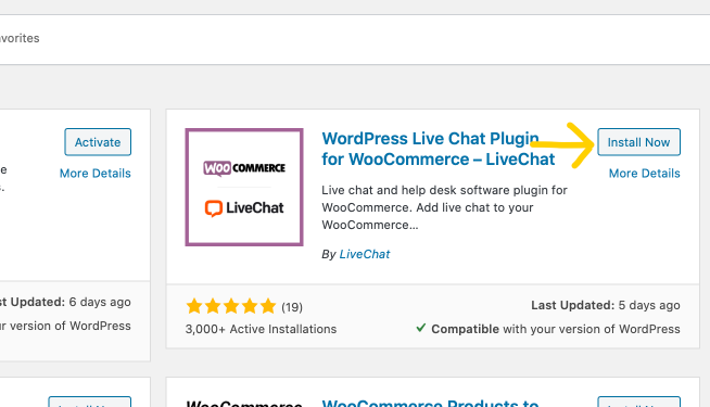 LiveChat WooCommerce Plugin&nbsp;