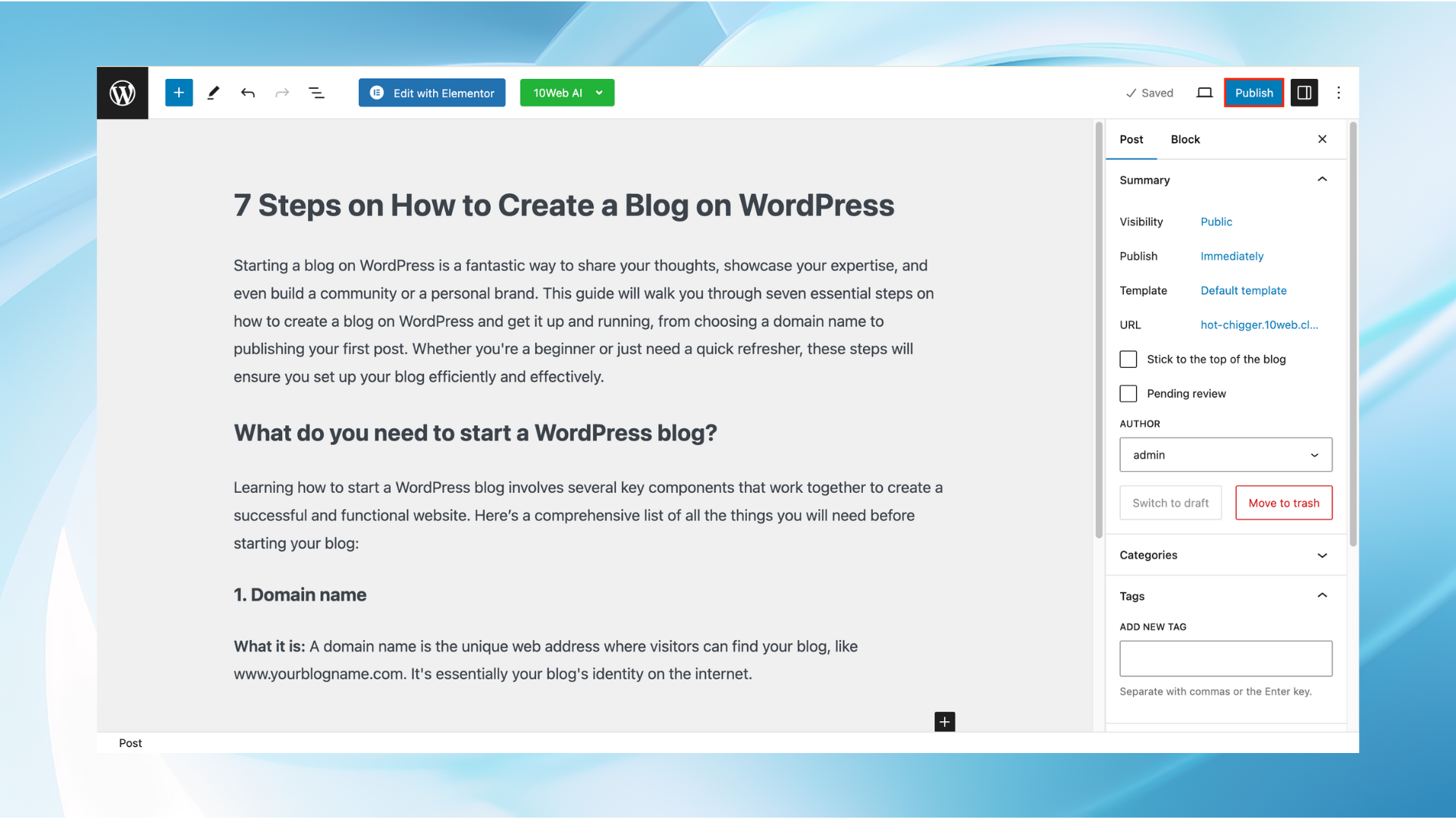 How to Create a Blog on WordPress